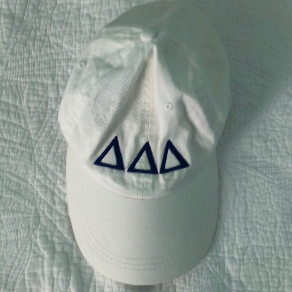 White Tri Delta baseball cap